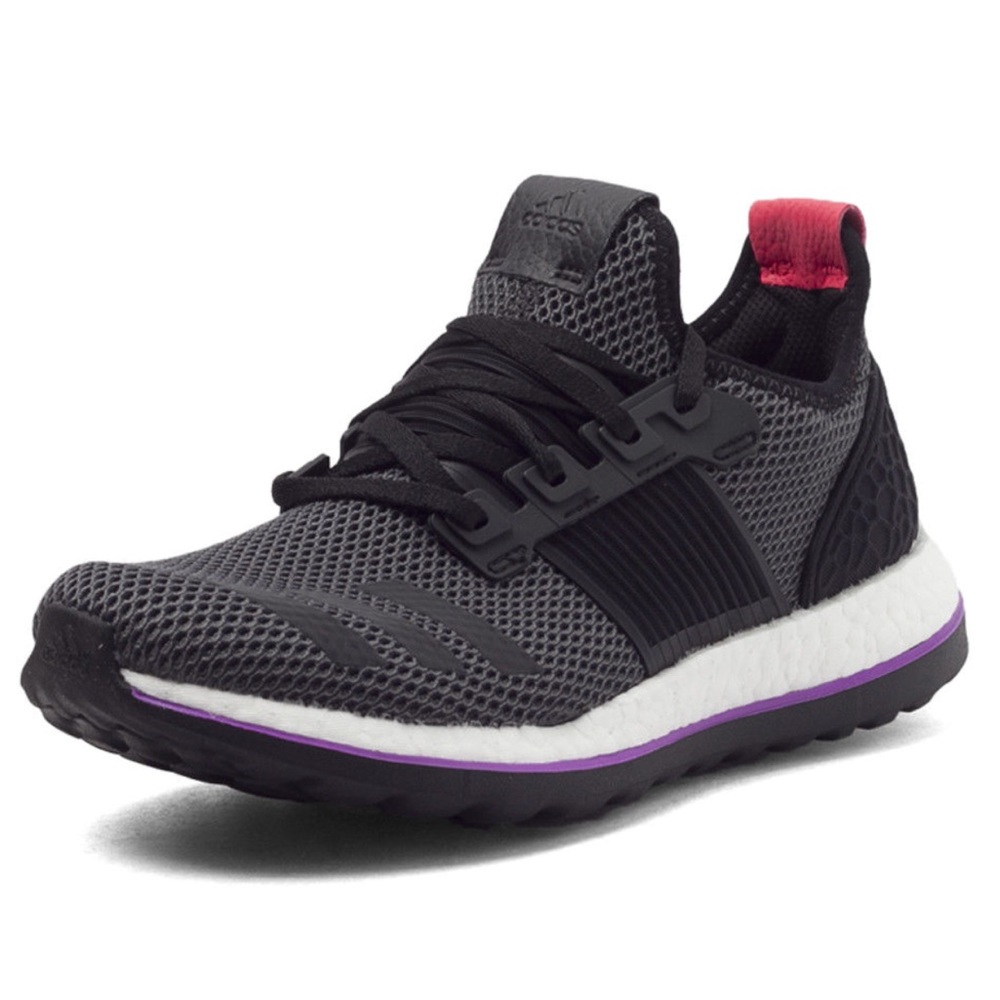New! Adidas BOOST Women’s 10.5 Grey Running Shoes - Picture 2 of 8